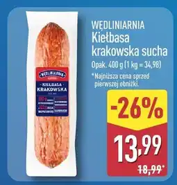 ALDI Kiełbasa krakowska sucha oferta