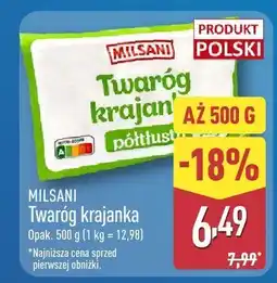 ALDI MILSANI Twaróg krajanka półtłusty oferta