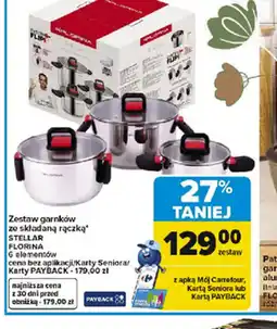 Carrefour Florina Zestaw garnków oferta