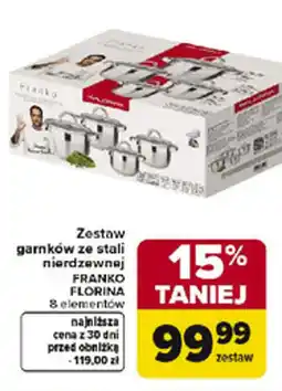 Carrefour Franko Florina zestaw garnków oferta