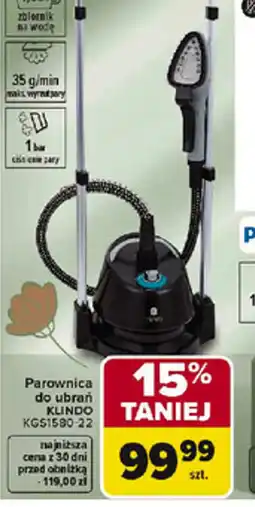 Carrefour KLINDO Parownica do ubrań oferta