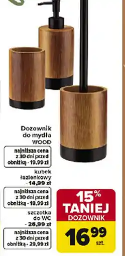 Carrefour Dozownik do mydła Wood oferta