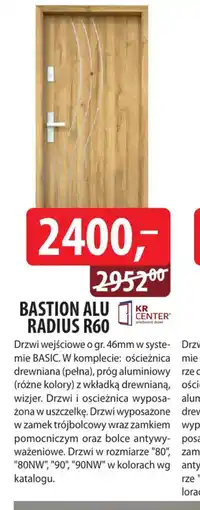 DDD Drzwi Bastion Alu Radius R60 oferta