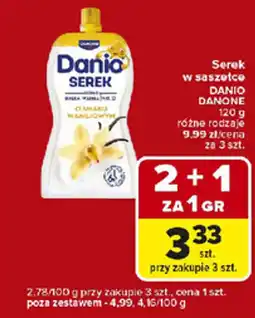 Carrefour Express Serek w saszetce danio danone oferta