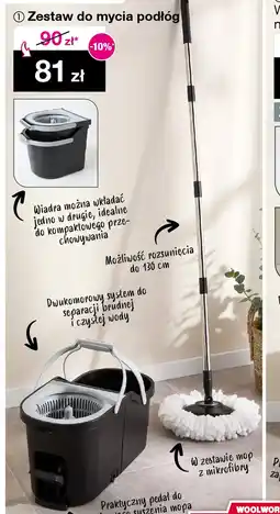 Woolworth Zestaw do mycia podłóg oferta