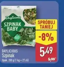 ALDI Daylicious Szpinak baby oferta
