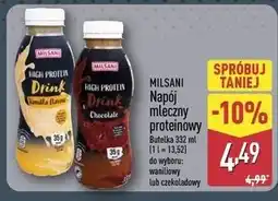 ALDI MILSANI Napój mleczny proteinowy oferta