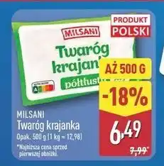 ALDI Milsani Twaróg krajanka oferta