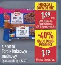 ALDI BISCOTTO Torcik kakaowy/ malinowy oferta