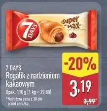 ALDI 7 DAYS Rogalik z nadzieniem kakaowym oferta