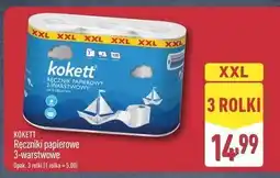 ALDI KOKETT Ręczniki papierowe 3-warstwowe XXL 3 rolki oferta