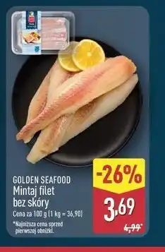 ALDI GOLDEN SEAFOOD Mintaj filet bez skóry oferta