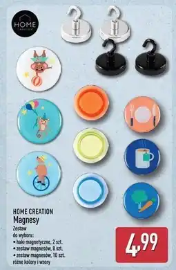 ALDI HOME CREATION Magnesy (haki magnetyczne 2 szt., zestaw magnesów 8 szt., zestaw magnesów 10 szt.) oferta