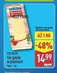 ALDI POLMLEK Ser gouda w plastrach oferta