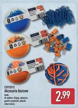 ALDI EXPERTIZ Akcesoria biurowe (klipsy, spinacze, gumki recepturki, pinezki) oferta