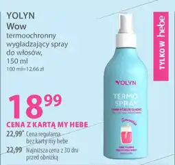 Hebe Yolyn wow termoochronny wygładzający spray do włosów oferta
