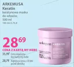 Hebe Arkemusa keratin keratynowa maska do włosów oferta