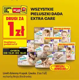 Biedronka Wszystkie pieluszki DADA Extra Care oferta