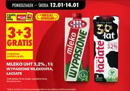 Biedronka Mleko UHT 3,2%, 1 l: Wypasione Mlekovita, Łaciate oferta