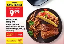 Biedronka Pulled pork szarpana wieprzowina Wolno Gotowane Kraina Mięs oferta
