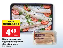 Biedronka Filet z morszczuka argentyńskiego bez skóry Marinero oferta