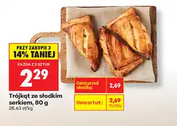Biedronka Trójkąt ze słodkim serkiem oferta