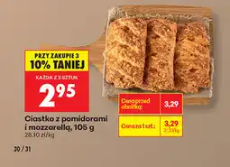 Biedronka Ciastko z pomidorami i mozzarellą oferta