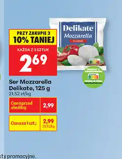 Biedronka Ser Mozzarella Delikate oferta