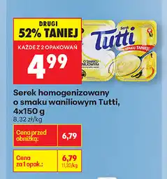 Biedronka Serek homogenizowany Tutti, waniliowy oferta