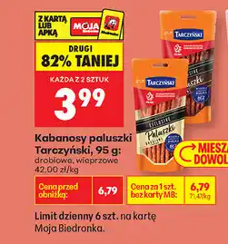 Biedronka Kabanosy paluszki Tarczyński oferta