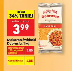 Biedronka Makaron świderki Dobrusia oferta