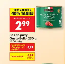 Biedronka Sos do pizzy Gusto Bello oferta