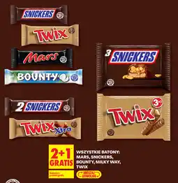 Biedronka Wszystkie batony: Mars, Snickers, Bounty, Milky Way, Twix oferta