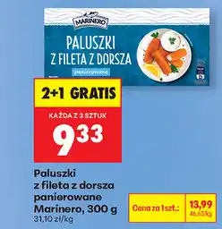Biedronka Paluszki z fileta z dorsza panierowane Marinero oferta