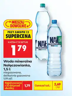 Biedronka Woda mineralna Nałęczowianka oferta