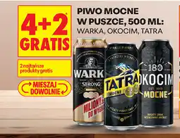 Biedronka Warka, Okocim, Tatra Piwo Mocne w puszce oferta