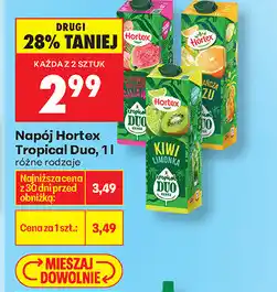 Biedronka Napój Hortex Tropical Duo oferta