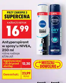 Biedronka Antyperspirant w spray'u NIVEA oferta