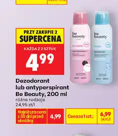 Biedronka Dezodorant lub antyperspirant Be Beauty oferta