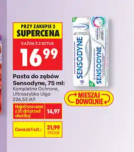 Biedronka Pasta do zębów Sensodyne oferta