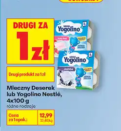 Biedronka Mleczny Deserek lub Yogolino Nestlé oferta