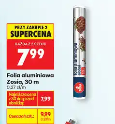 Biedronka Folia aluminiowa Zosia, 30 m oferta