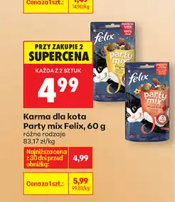 Biedronka Karma dla kota Party mix Felix oferta