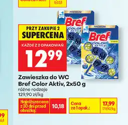 Biedronka Zawieszka do WC Bref Color Aktiv oferta