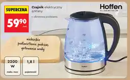 Biedronka Czajnik elektryczny szklany Hoffen oferta