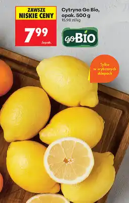 Biedronka Cytryna Go Bio, opak oferta
