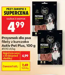 Biedronka Przysmak dla psa filety z kurczaka Activ Pet Plus oferta