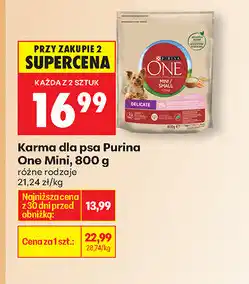 Biedronka Karma dla psa Purina ONE Mini oferta