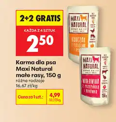 Biedronka Karma dla psa Maxi Natural małe rasy oferta