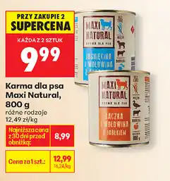 Biedronka Karma dla psa Maxi Natural oferta